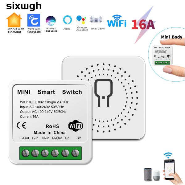 Buy DIY Homekit Smart Switch MINI Smart Home Modifier Tuya Zigbee Relay Module support remote and voice control easy install at wholesale prices