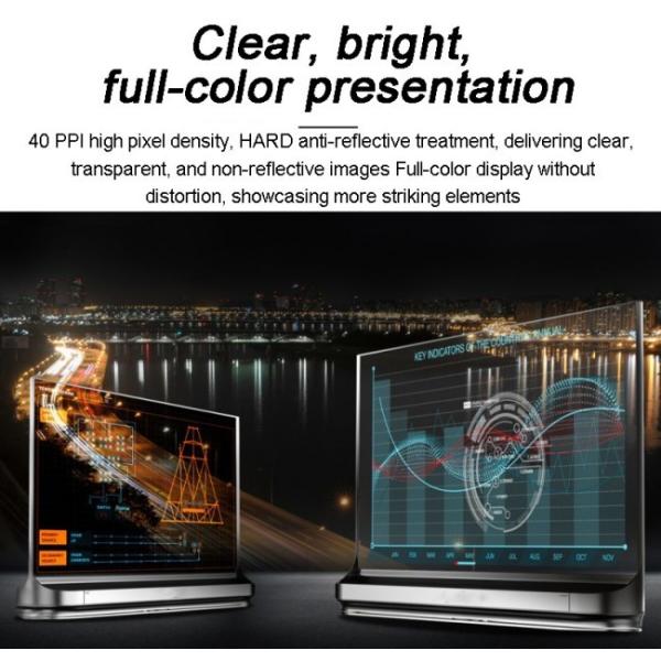 55 Inch Transparent OLED Display 1920*1080 Color Customizable for Advertising Showcase