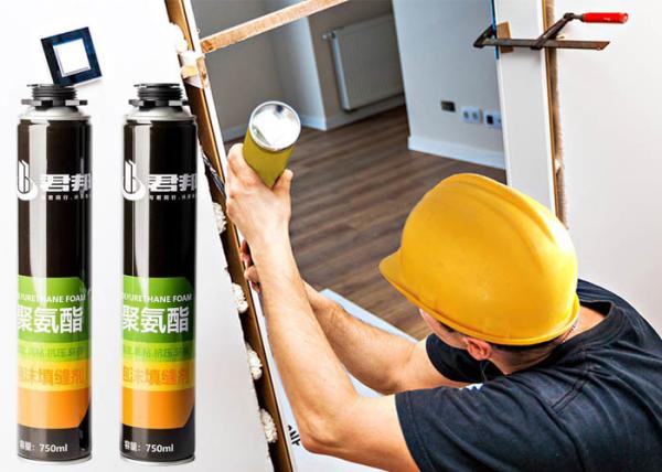 Buy ISO9001 Pu Foam White Expanding 750ml Pu Sealant Foam Spray at wholesale prices