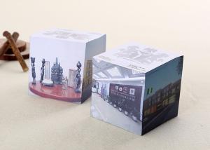 Quality 3'' Recycled Tear Off Pages Personalized Memo Pad Notepad Cube For Office / Home / School for sale