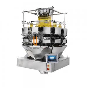 Quality 14 Head 5.0L 7.5L Multihead Weigher Machine For Green Bean Salad Cabbage Cat Litter for sale