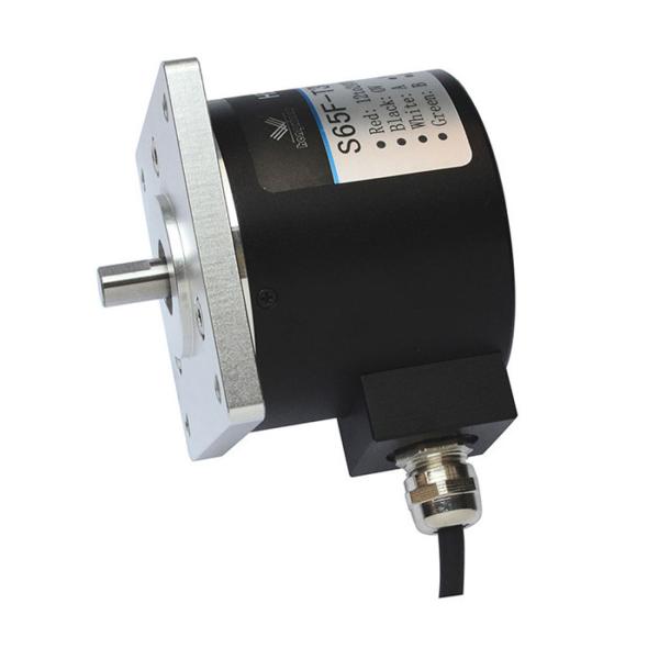 Flange 65×65mm Industrial Rotary Encoder , Solid Shaft Reflective Optical
