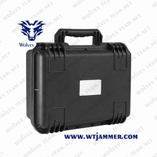 Buy Suitcase Portable Cell Phone Signal Jammer Built-in cooling system Middle RF Power Jammer at wholesale prices