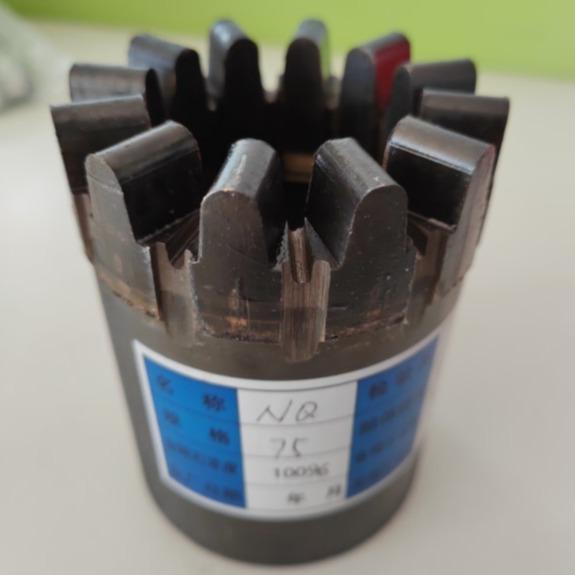 Buy Wireline Coring Nq 75mm Impregnated Core Bit For Hard Granite Rock Sampling at wholesale prices