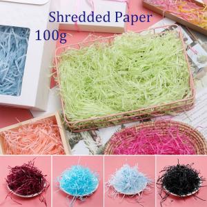 China Custom Crinkle  100g Color Shredded Paper Candy Box Filling on sale