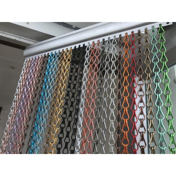 12mm hole Decorative Wire Mesh / Aluminum Chain Link Fence Plain Weave