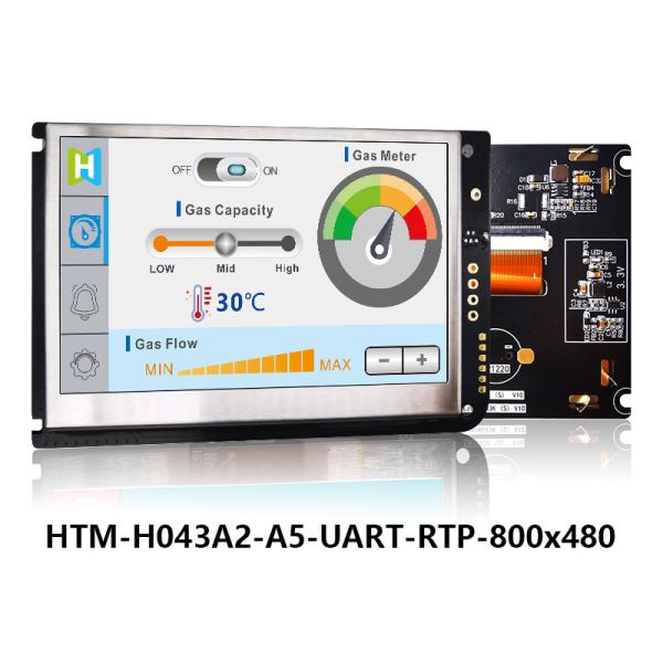 Buy 4.3 Inch UART Resistive Touch Screen TFT LCD 800x480 Display With Lcd Controller Board at wholesale prices