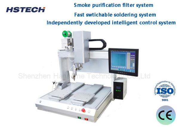 Buy Two Workbenches Available Single Head/tip Desktop Soldering Robot at wholesale prices