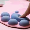 Buy Portable Recycled Pink Paw Mouse Pad , Nonslip Mousepad With Wrist Support at wholesale prices