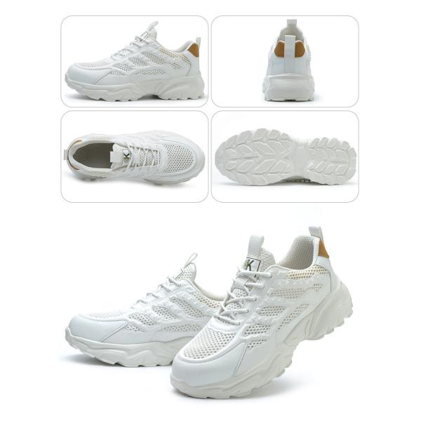 Summer Light Safety Shoes with Flyknit Fabric and Kevlar Midsole for Comfortable Work Boots
