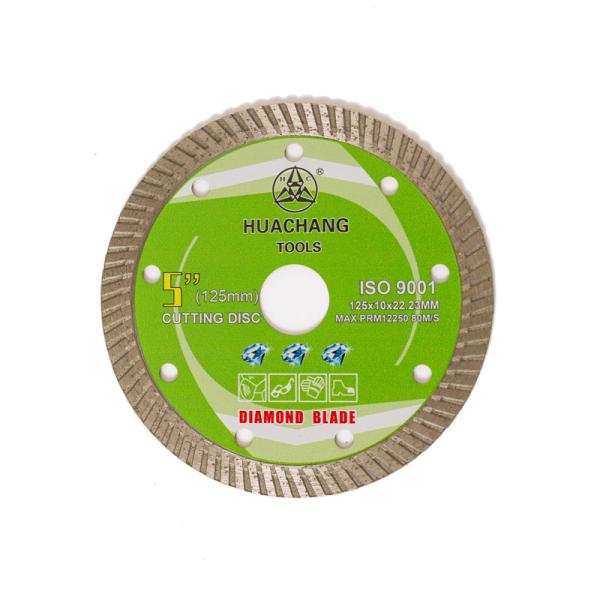 Quality Cold Press 5inch '125×1.2/2.0×10×22.23mm Turbo Diamond Blade For General Purpose , Ceramic , Marble And Concrete for sale