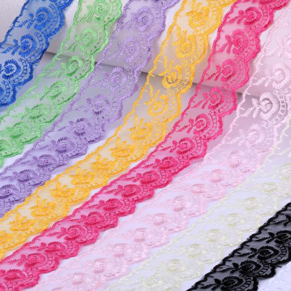 Made in china lace ribbon rolls lace ribbon cotton lace bulk