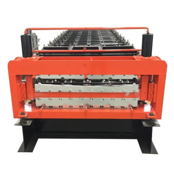 840 900 Double Layer IBR Type Roof Cold Roll Forming Machine PLC Control
