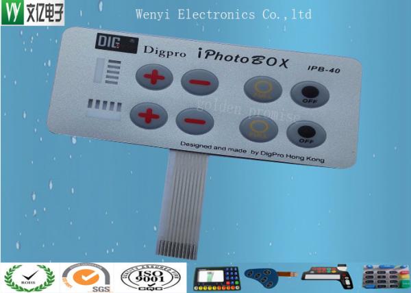 Buy Embossing Polydome Switch With Led Display Band , Tactile Membrane Push Button Switch at wholesale prices