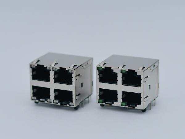 Buy -20\u00b0C-80\u00b0C RJ45 Magnetic Ethernet Jack Connector for 750 Insertions Right Angle at wholesale prices