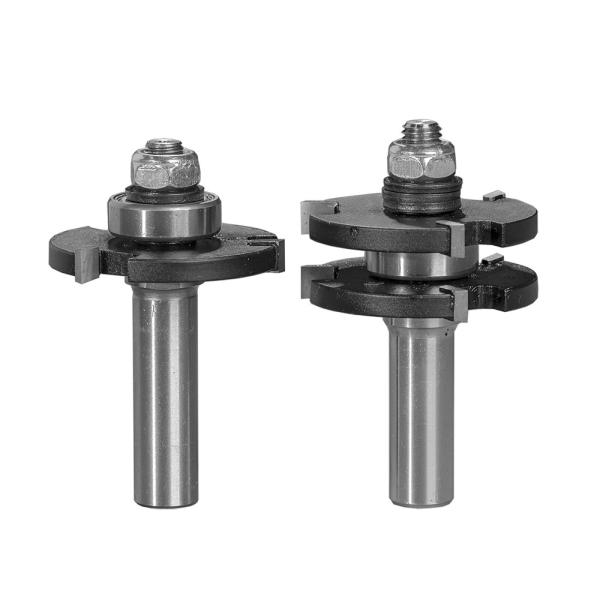 Buy Exquisite industrial tools 2 Pcs TCT Router Bit Set Tongue And Groove Router Bits at wholesale prices