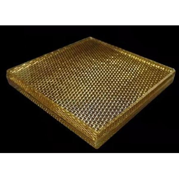 Decoration Wire Mesh Laminated Glass , Architectural Wire Mesh