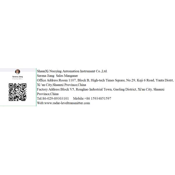 NYRD805 Radar Level Meter For Measuring Material Level Corrosion Liquid PTFE