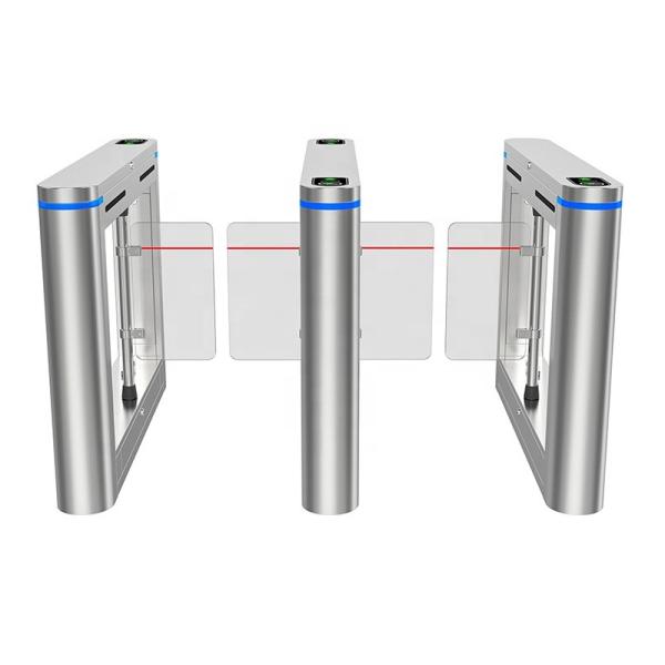 High Security Swing Barrier Turnstile Gates Face Recognition Fingerprint Access