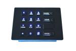 Customizable vandal proof keypad backlit , metal numeric keypad salt fog proof