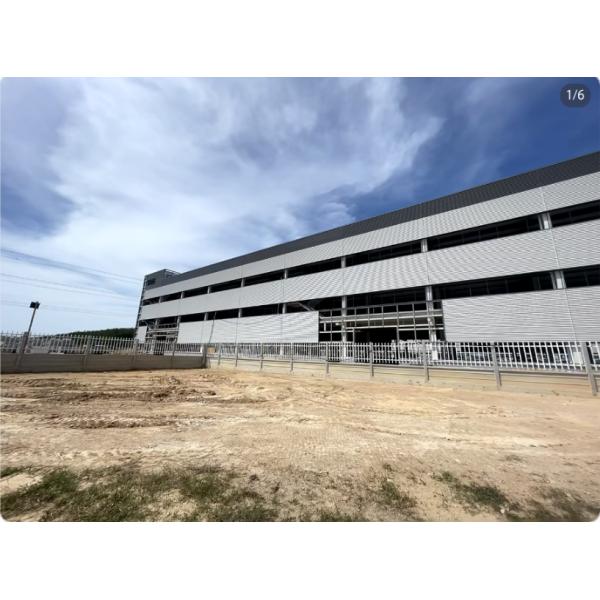 Factory prefabricated construction efficient large span galvanized steel structure workshop building