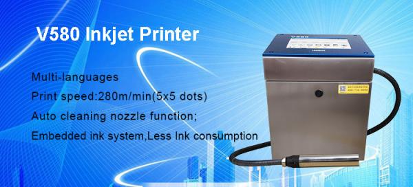 280m/min expire date printing machine/1-3 lines batch code printing machine/ industrial inkjet printer price