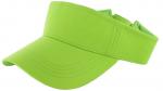 Fluorescence Green Cotton Sun Visor Hat Mesh Poly Inside Fabric Available