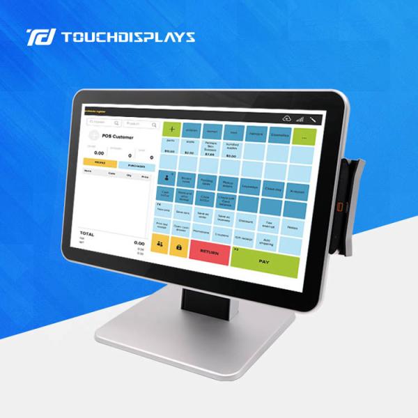 Buy 1561E Dual Screen POS Terminal With Printer Scanner at wholesale prices