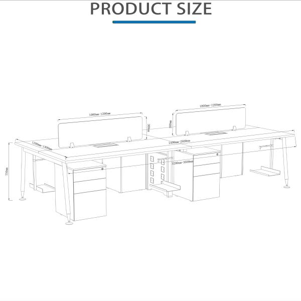 Office Workstation Of Open Space Enhance Your Office with Multiple Shelf Options and Furniture