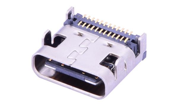 Buy 24 Contact Usb 3.1 Type C Connector  , Pcb Mount Usb C Connector Horizontal Affixed Base at wholesale prices