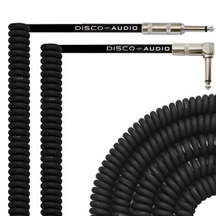 Buy CE Audio Link Cable , 20 Foot Curly Guitar Instrument Cable Right Angle 1/4 Inch TS to Straight at wholesale prices