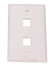 Customized Network Faceplate Socket RJ45 RJ11 With Embeded Chart / Label
