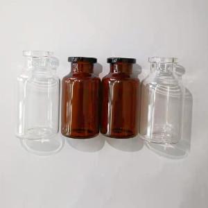 China Rubber Stopper Small Glass Vials 20 Ml Vials And Caps ODM on sale
