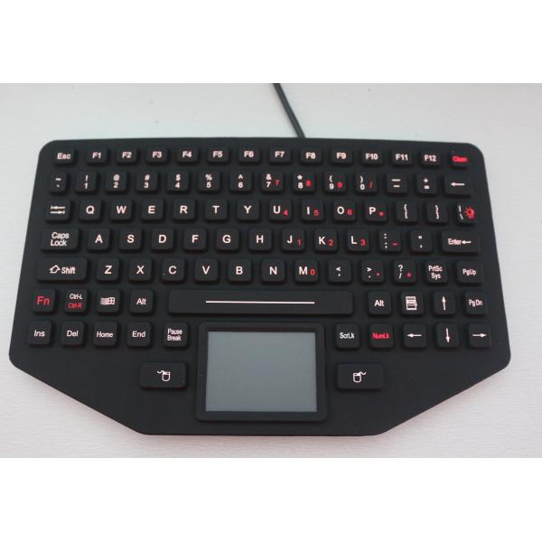 Rubber Red Backlight 30mA Silicone Usb Keyboard USB PS2