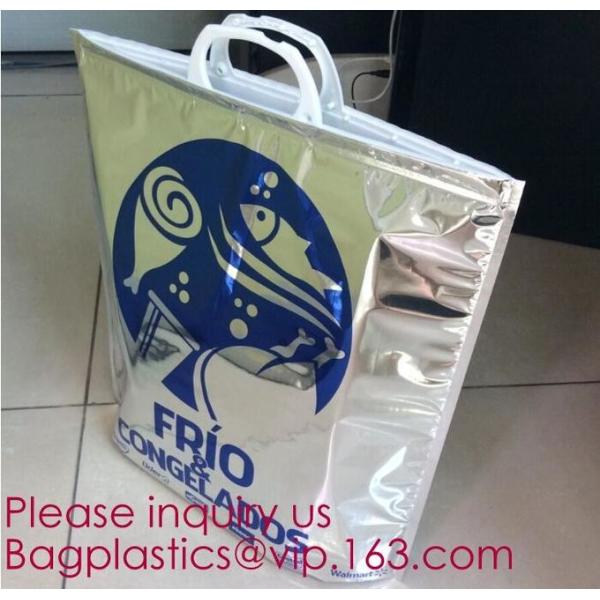 reflective Thermal Plastic handle portable aluminum epe foam Insulation bag cool bag,aluminum film lunch Thermal food pi
