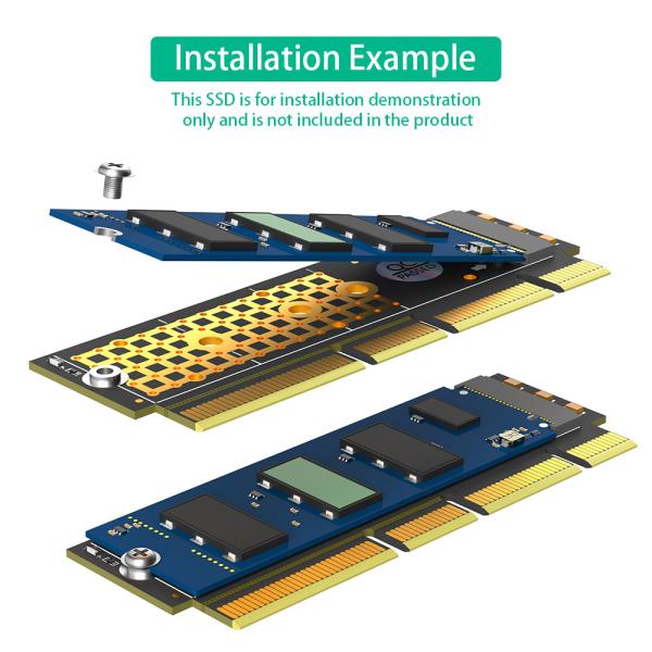 Custom M.2 NGFF NVMe SSD TO PCI-E 3.0 X16 / X8 / X4 Adapter