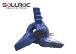 API Thread Three Wings Step Drag Drill Bits With Tungsten Carbides