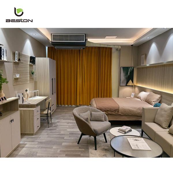 Apartment Room Bedroom Set Wood 5 Star Hotel Bedroom Furniture Set