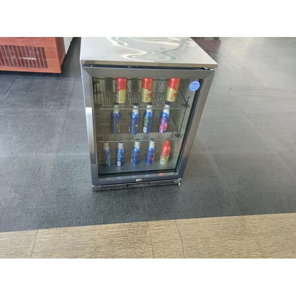 108L Mini Single Glass Door Wine Fridge Bar Bottle Beer Display Chiller