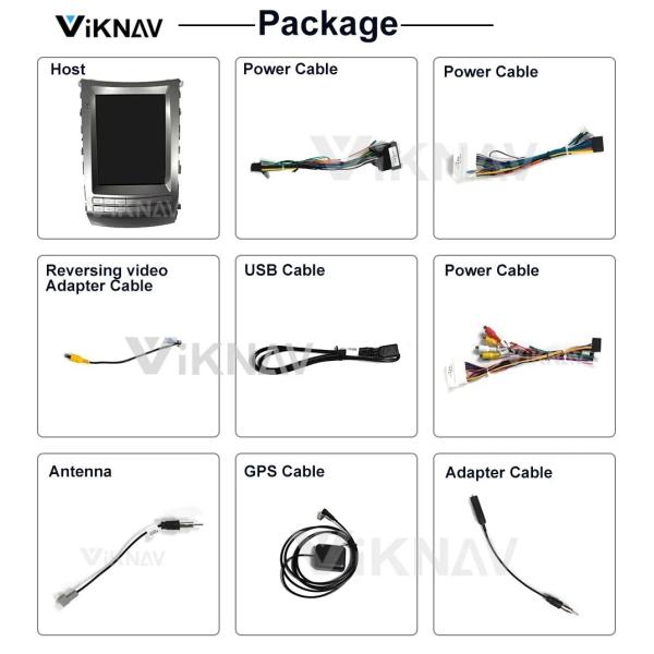 8 Core Wireless Android Auto Radio In 2008-2012 HYUNDAI VERACRUZ IX55