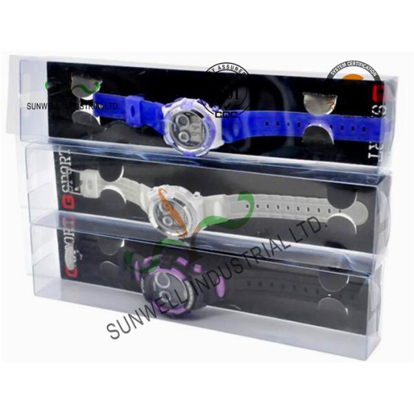 Sprot Watch Transparent Plastic Packaging Boxes , Clear Plastic Retail Packaging