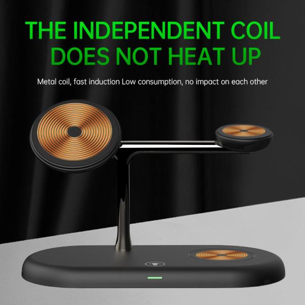 T256 All In One Multi-functional Wireless Charger With LED Night Light