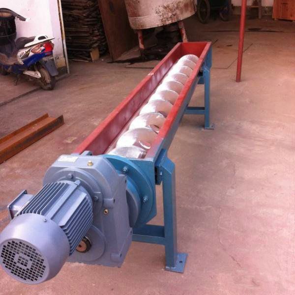 Transport Sediment Carbon Steel Painting Shaft Screw Auger Conveyor for Manufacturing Plant