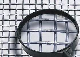 Aluminum Rigid Galvanized Square Mesh / Galvanized Woven Wire Mesh