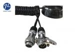 Heavy Duty Coiled Trailer Cable Electrical Wire For Vehicle Reverse Camera