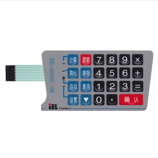 Buy Custom membrane switch control front keyboard graphic overlay at wholesale prices