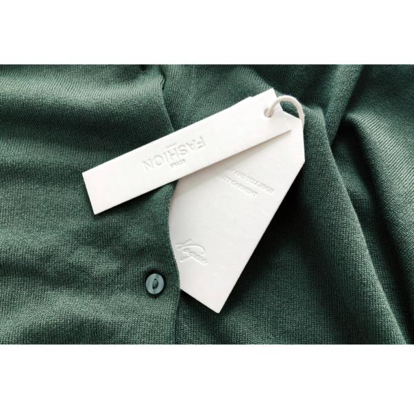 Personalize Design Custom Logo Paper Clothing Garment Hanging String Paper Hang Tag