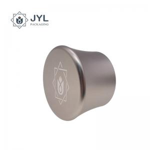 China Cologne Bottle Perfume Caps Aluminum Alloy Personalized Design With Laser Cutting Logo on sale