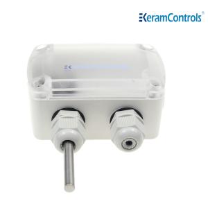 Quality PC and ABS PT100 class A wall mounted temperature sensor transmitter for sale