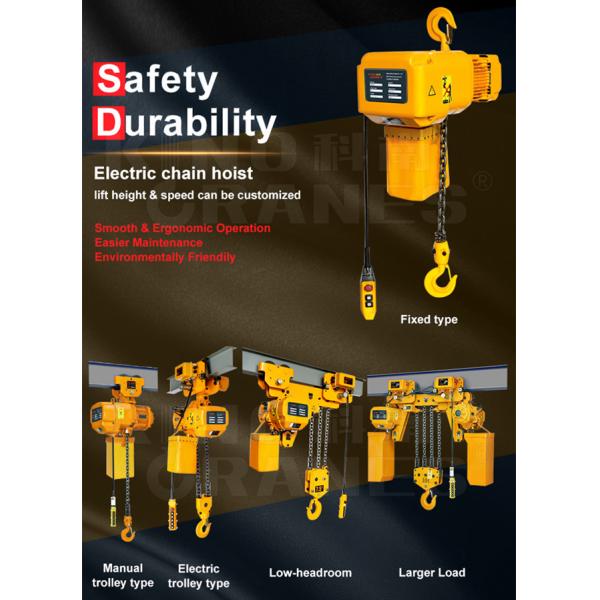 SGS Fixed Type 20 Ton 10 Ton Electric Chain Hoist FEC G80 Chain